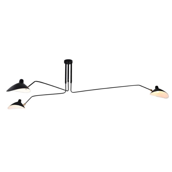 Candeeiro de teto led design Serge Mouille