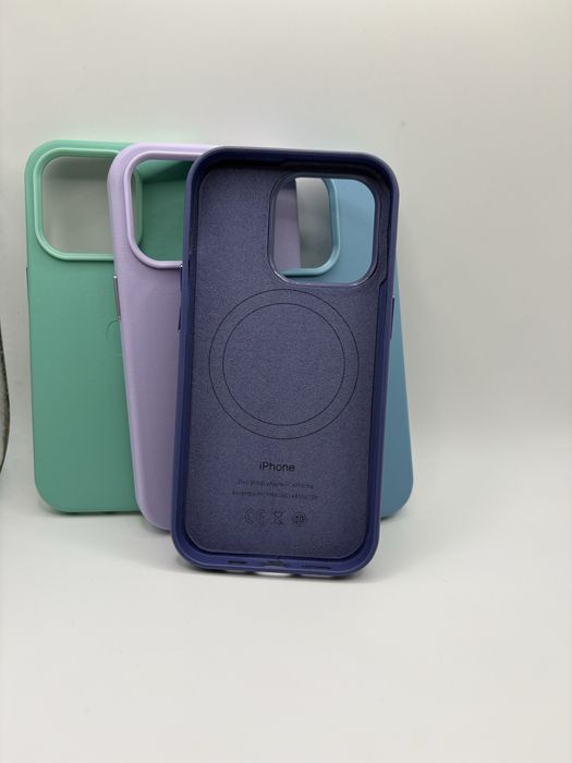 Накладка чохол Leather Case MagSafe для iPhone 14 Pro