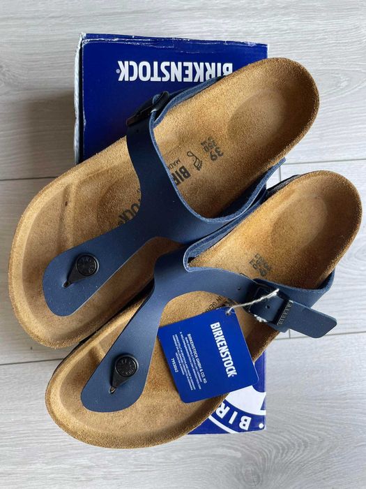 Nowe Klapki Japonki Birkenstock Gizeh BS r. 39 niebieskie