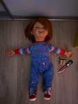 Laleczka Chucky Child’s Play replika 1:1 mowiąca pudelko i akcesoria