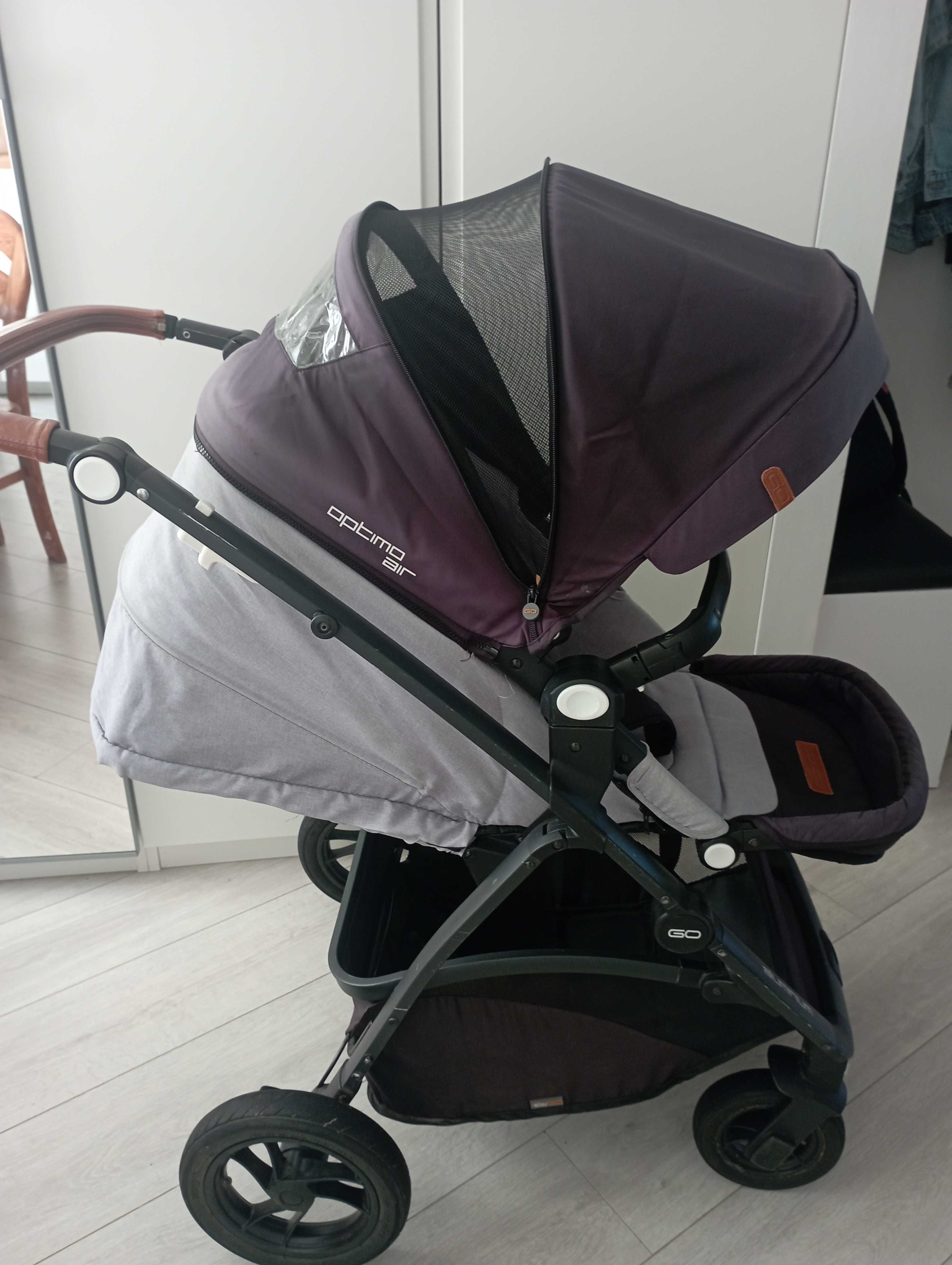 Spacerówka Easy Go Optimo Air pompowane koła
