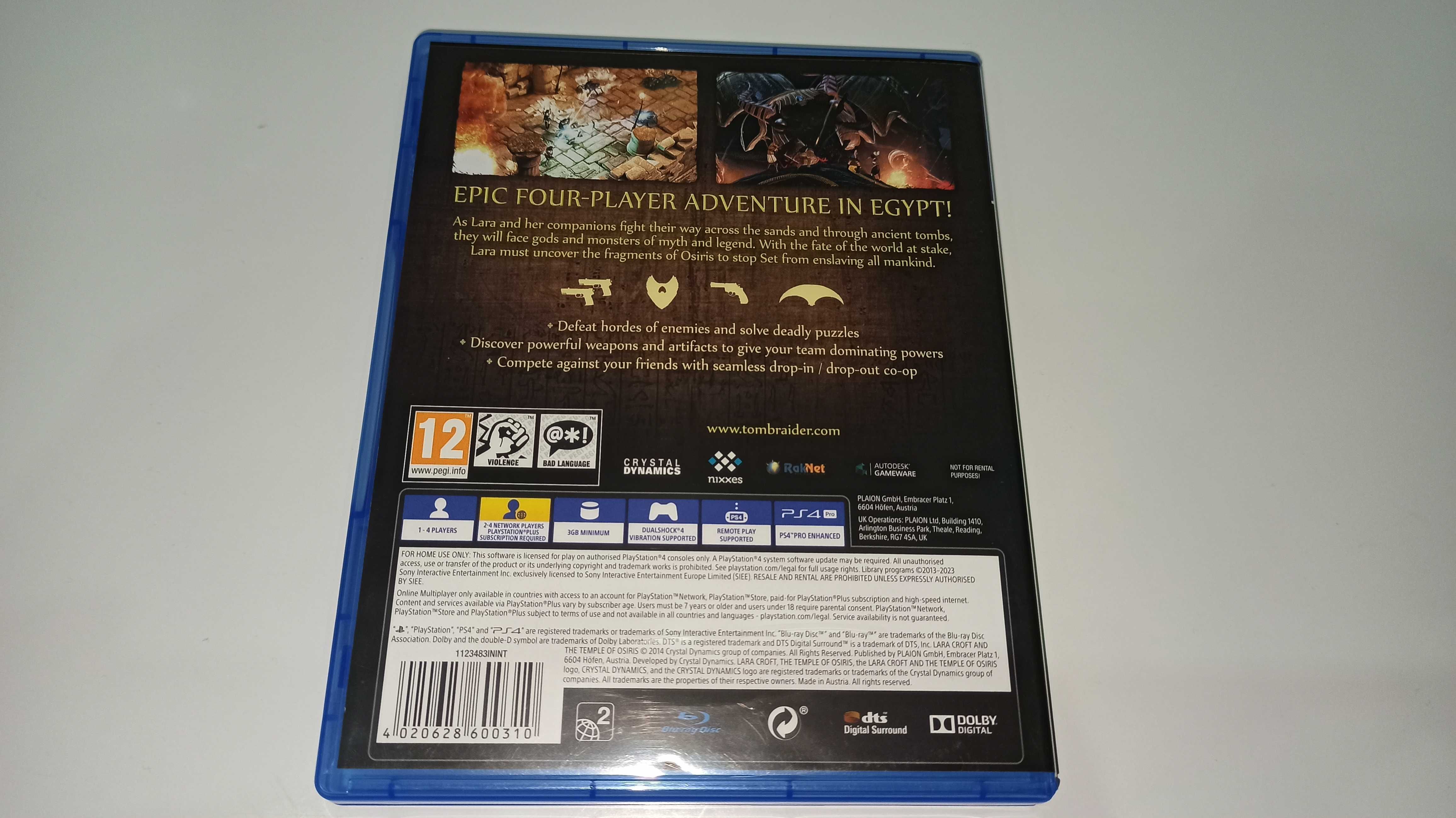 tomb raider LARA CROFT and the TEMPLE OF OSIRIS przygoda 1-4 graczy