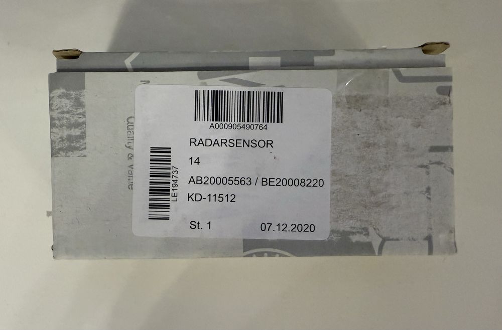 Радар сенсор RADARSENSOR Мерседес A 000 905 49 07 64