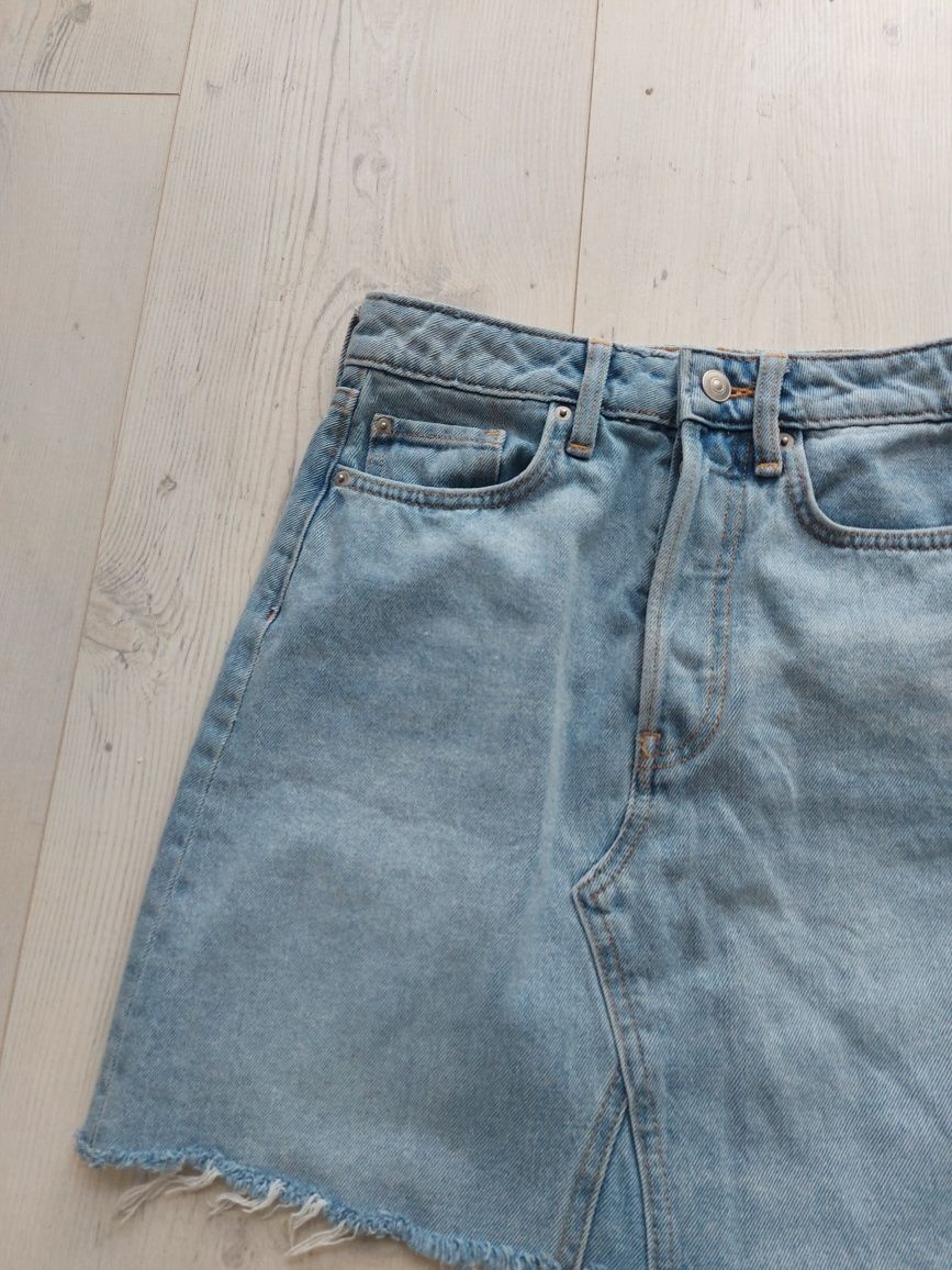 Spódniczka jeansowa mini 36 H&M