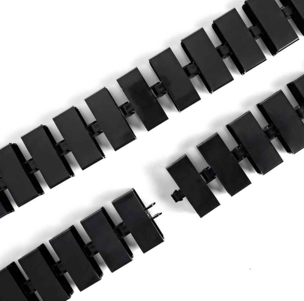 Prowadnica kablowa – Kręgosłup (czarny) / Organizer na kable - 130 cm