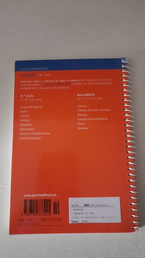 Coleção essenciais - História 9.° ano - Porto Editora