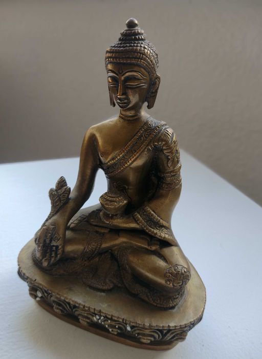 Estatueta dourada tibetana 440g