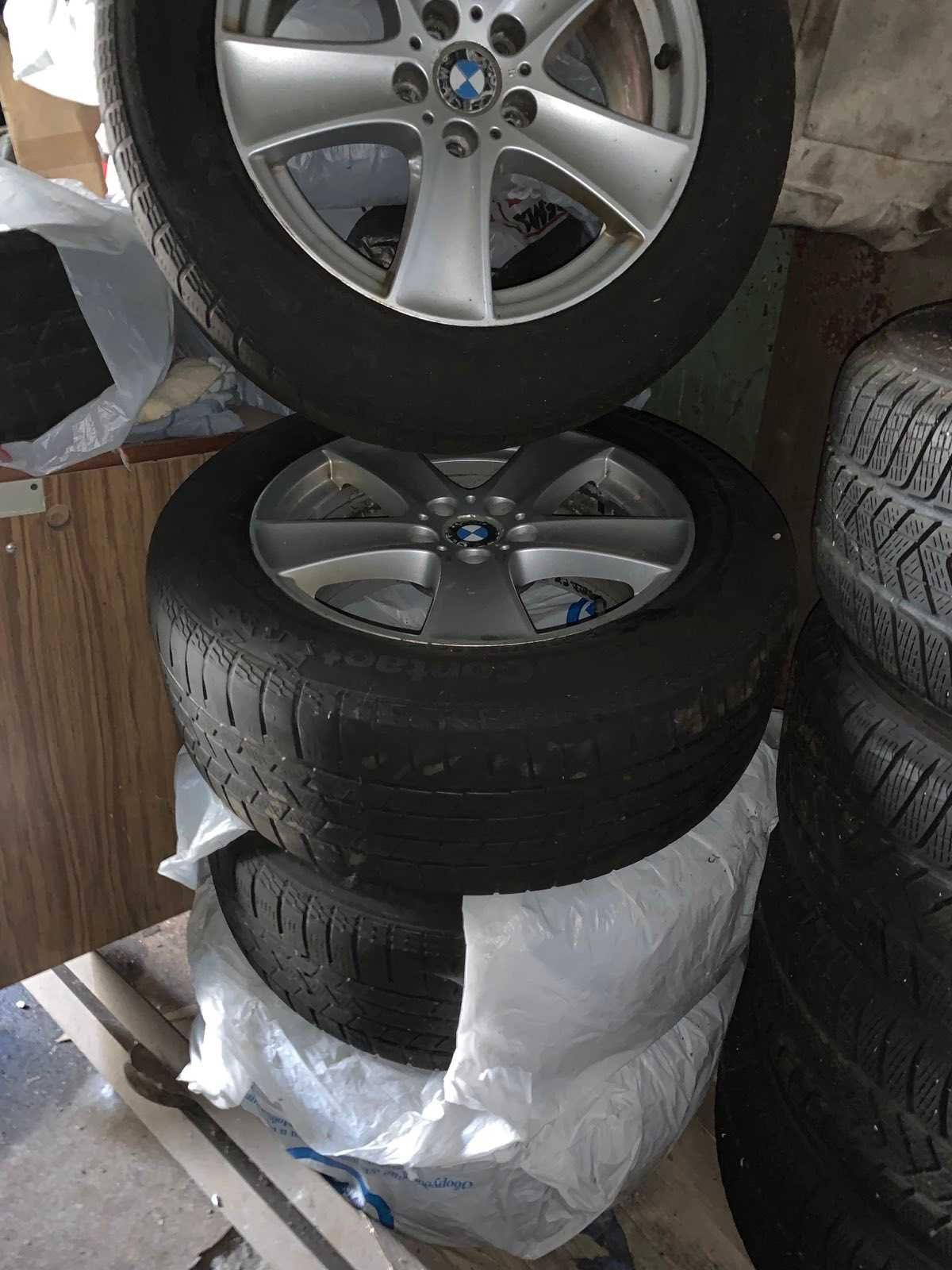 Диски BMW 5x120 ET45 Б/У (з зимовою гумою 255/55R18 Continental )