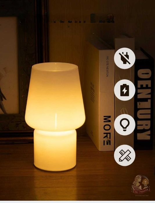 Lampa Stołowa Szklana