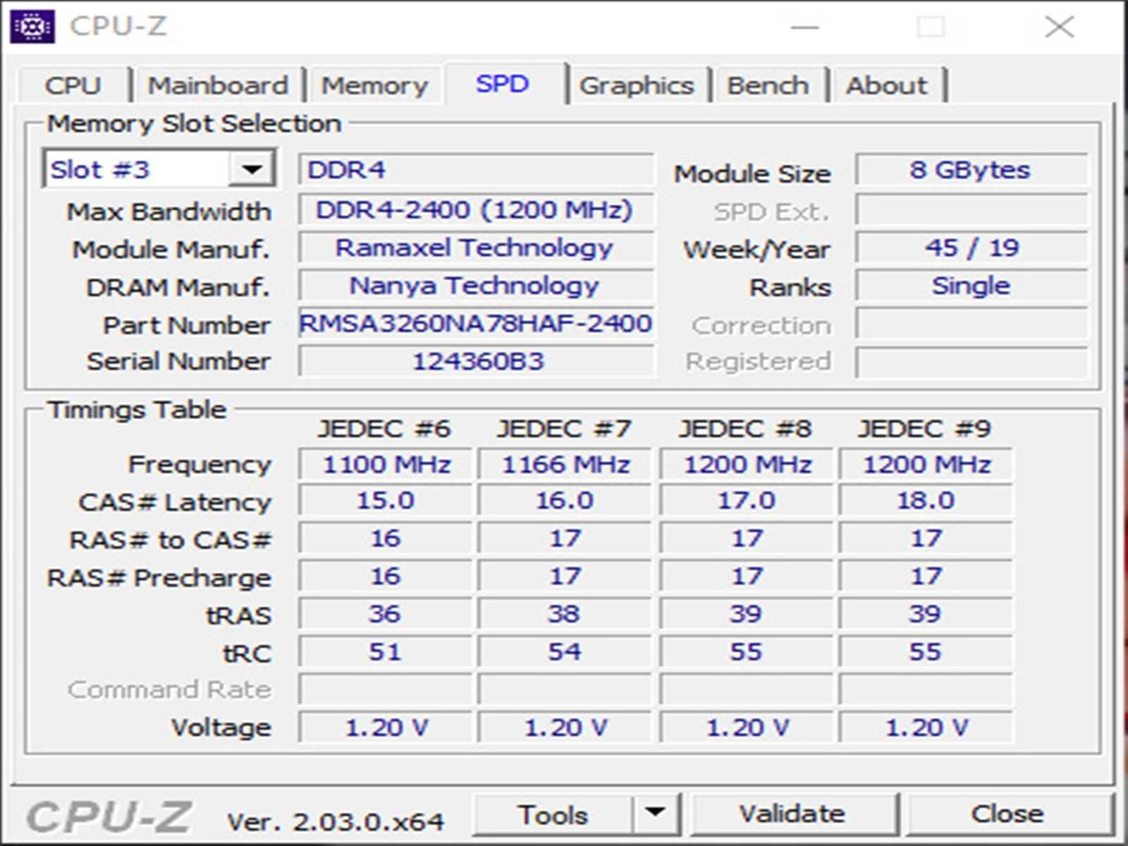 DDR4 8GB RamAxeL 2400T