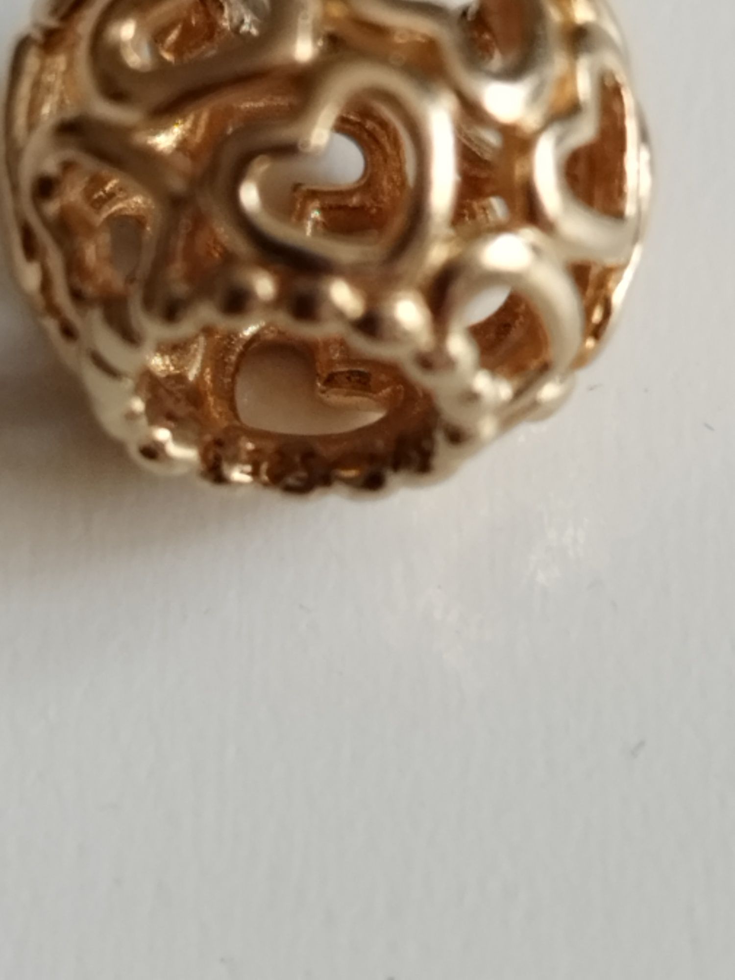 Złoty charms Pandora G585 złoto 14k