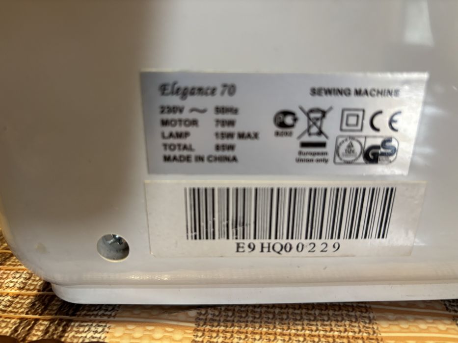 Швейная машинка элеганс 70