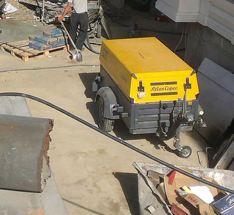 Компресор Atlas Copco XAS 97, у користуванні був дуже мало!