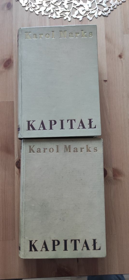 "Kapitał" Karol Marks; dwa tomy; wydanie z 1951 r.