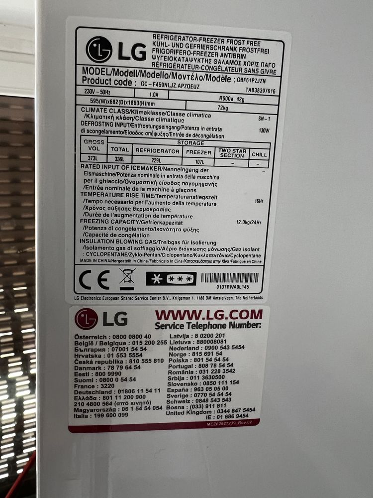 Frigorifico combinado LG inverter linear