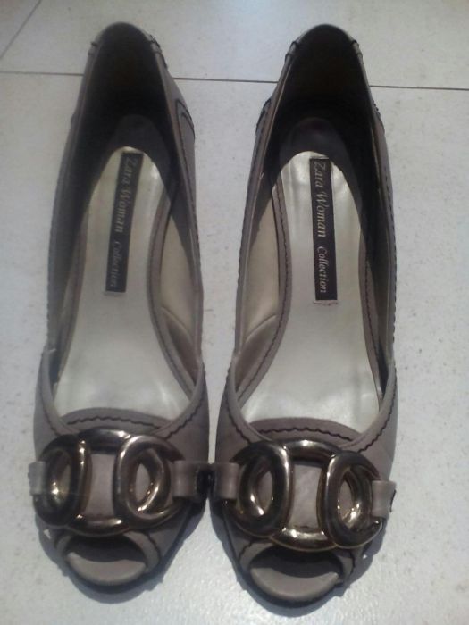 Buty czółenka ZARA r. 36/37 zestaw+koturny