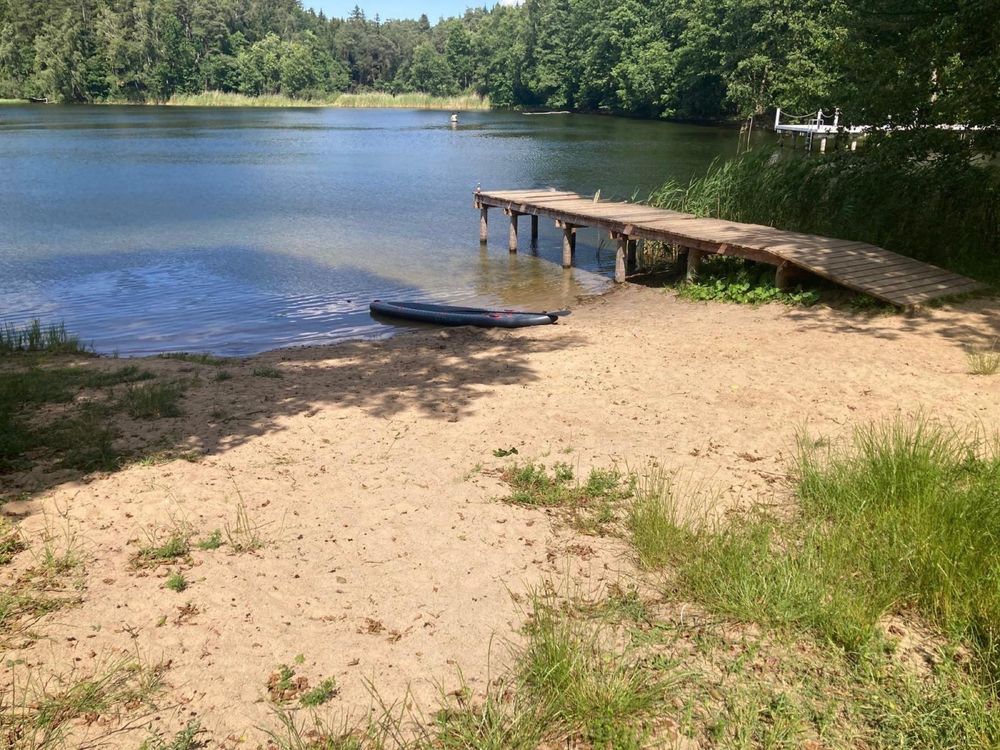 Domek na Mazurach, domek drewniany, las, Mazury, cisza, Mrągowo