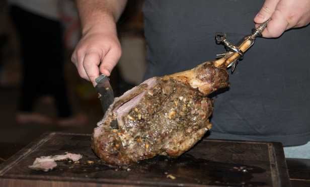 Manche a gigot - Cabo em prata Francesa em bom estado