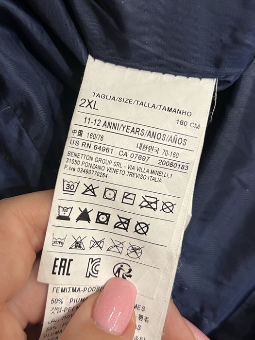 Пуховик Benetton для девочки
