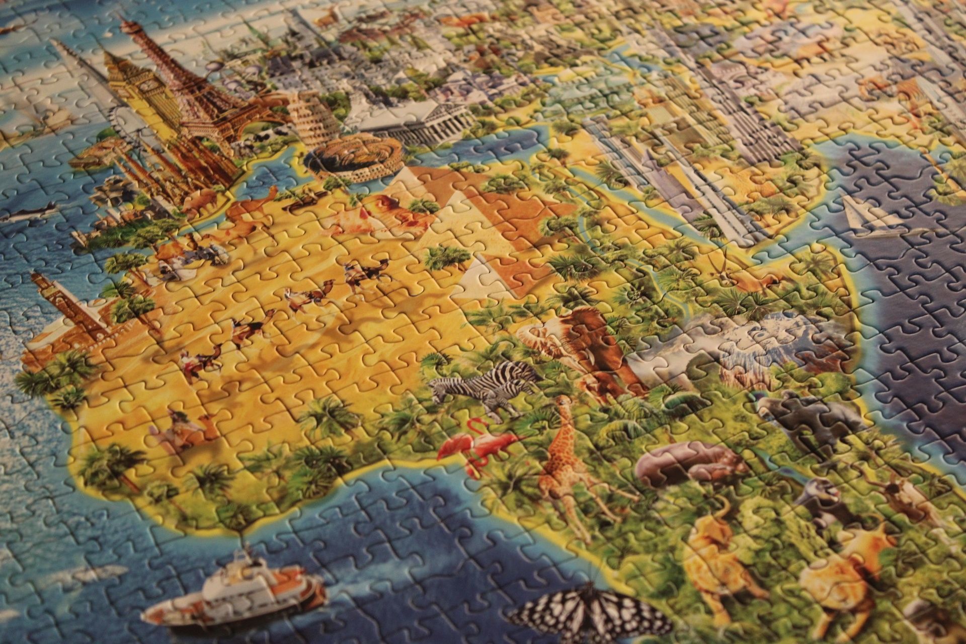 Puzzle do Mapa Mundo