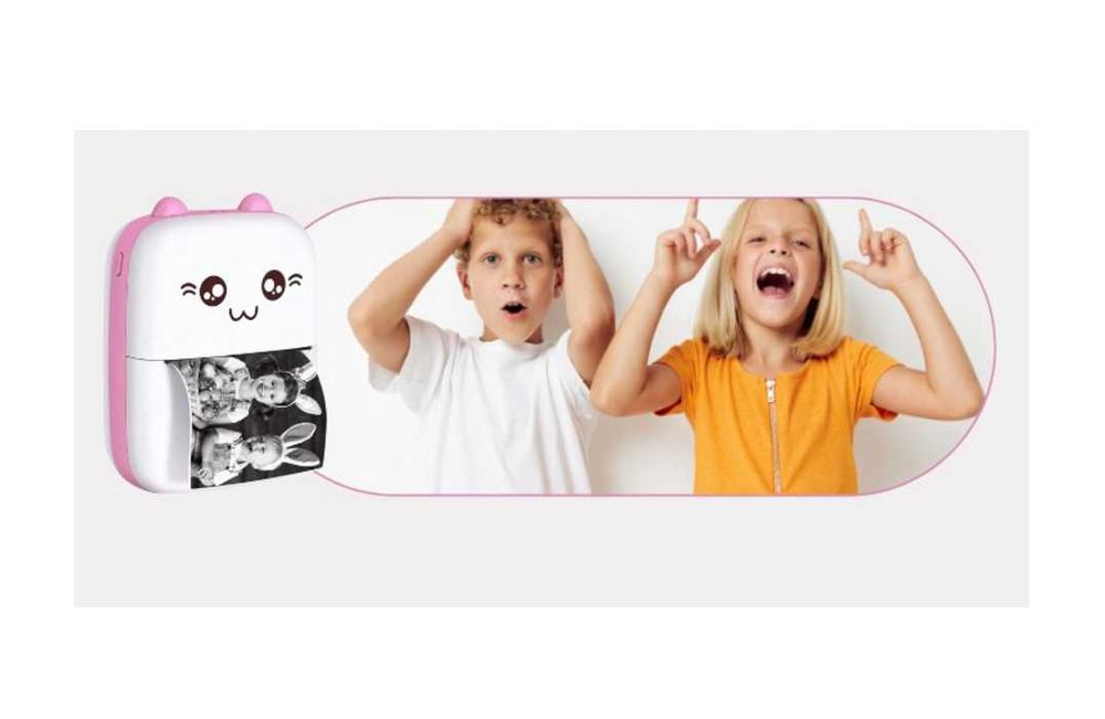 MINI Drukarka Termiczna kot przenośna natychmiastowa + GRATIS