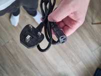 Kabel zasilajacy komputera monitora zasilacza wtyczka uk brytyjska