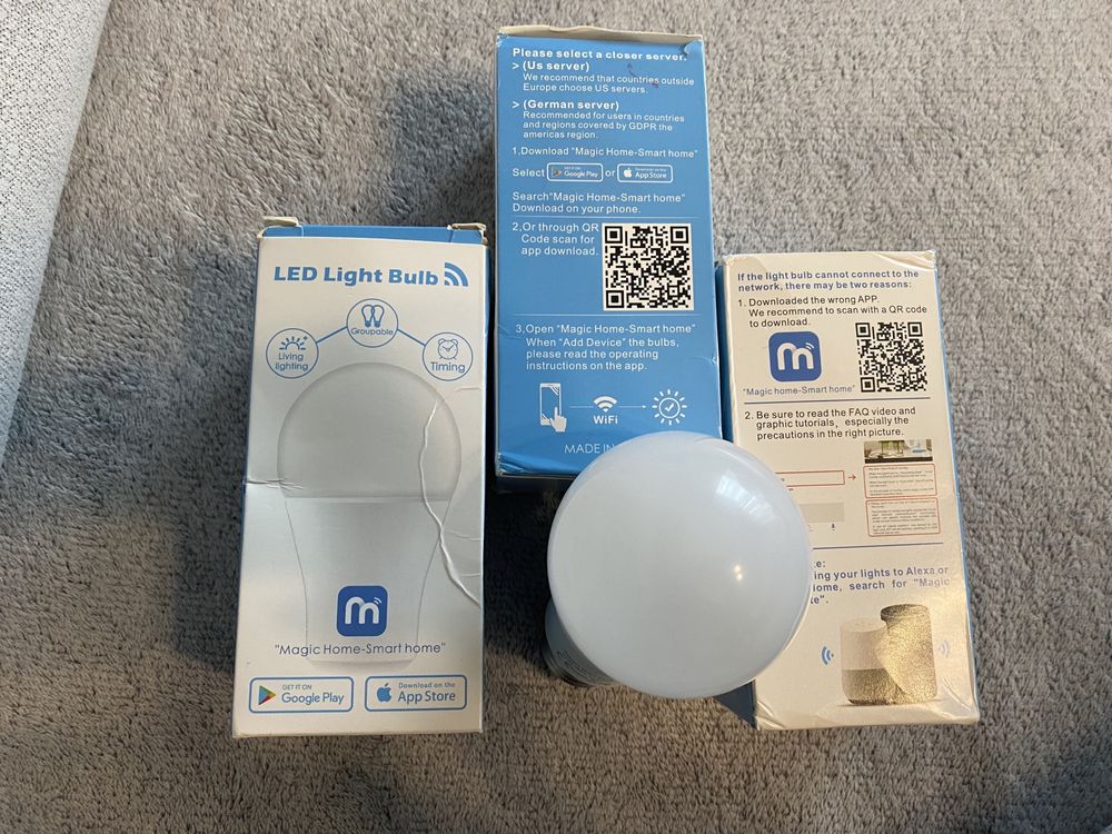 Żarówki E27 LED Light Bulb SMART WiFi biała i kolorowa! Warm + color