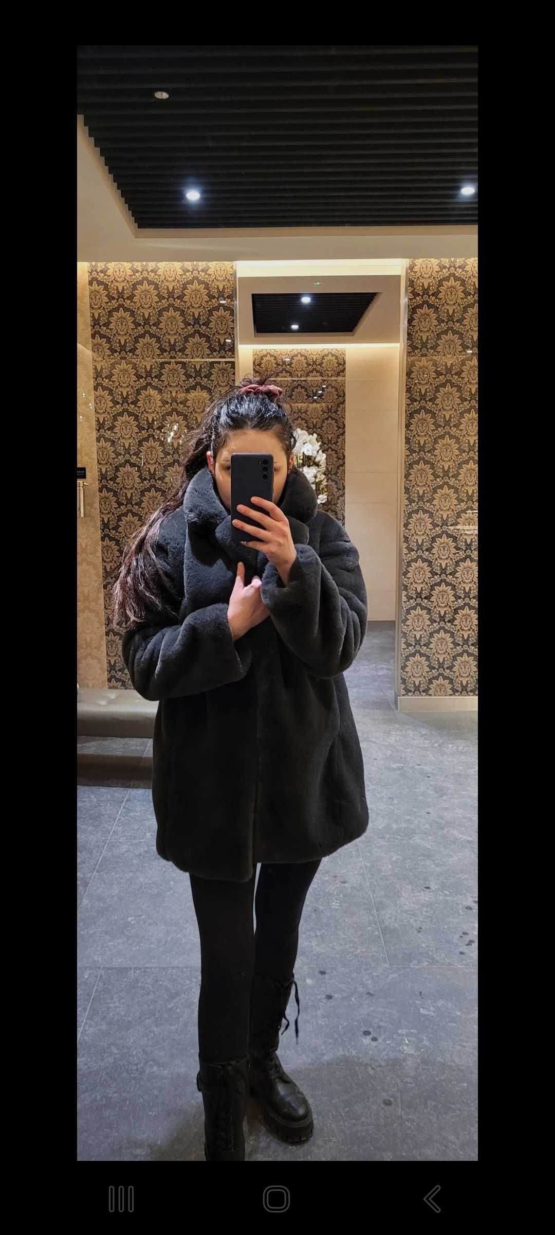Kożuszek płaszcz Zara viral nowy z metką rozmiar XS S