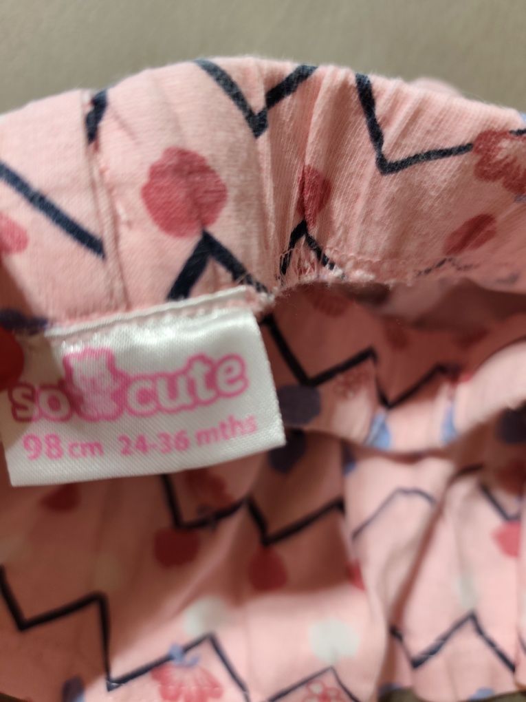 Spódniczka dziewczęca 98 spódnica dziewczęca różowa wzorki kwiatki 98