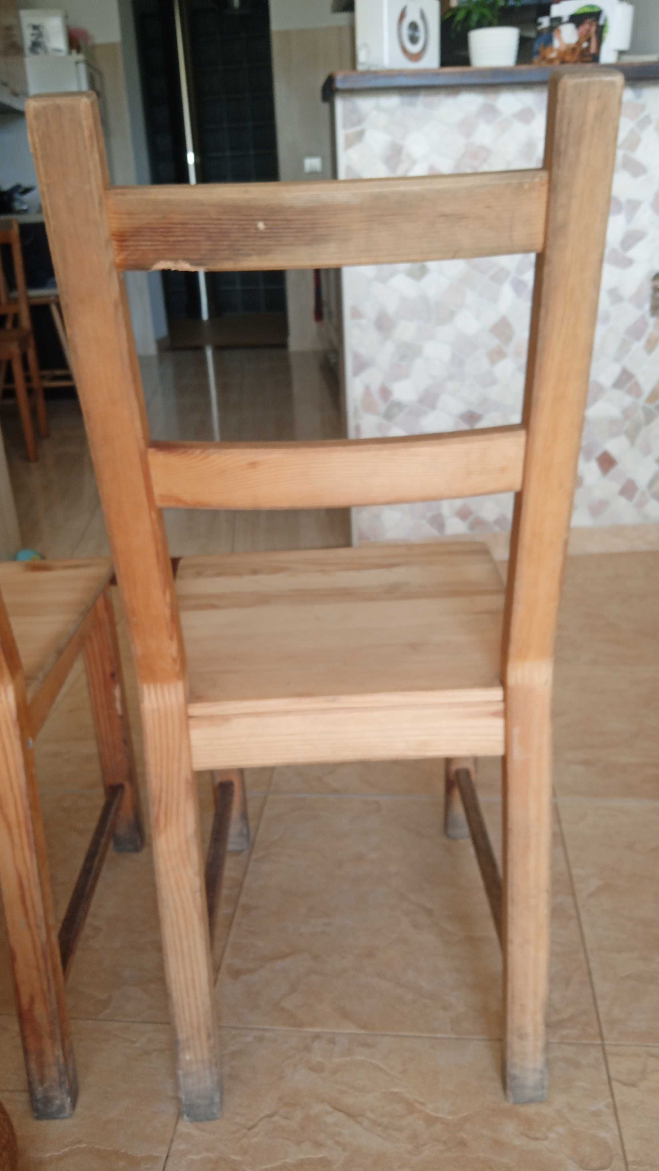 Stół krzesła sosnowe Ikea