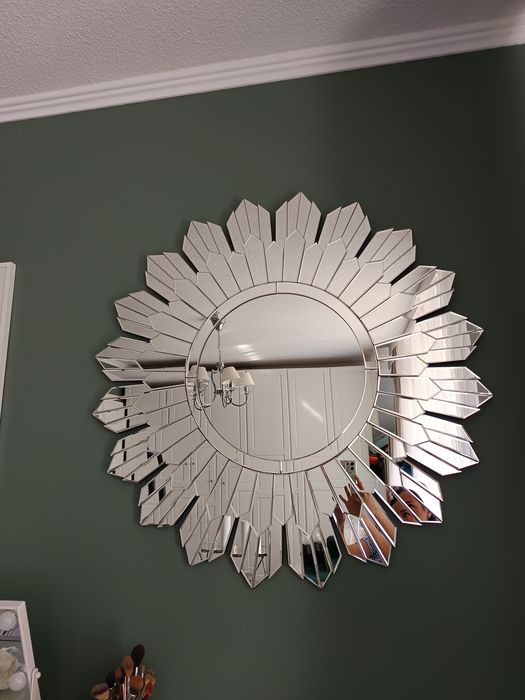 Lustro Słońce styl Glamour