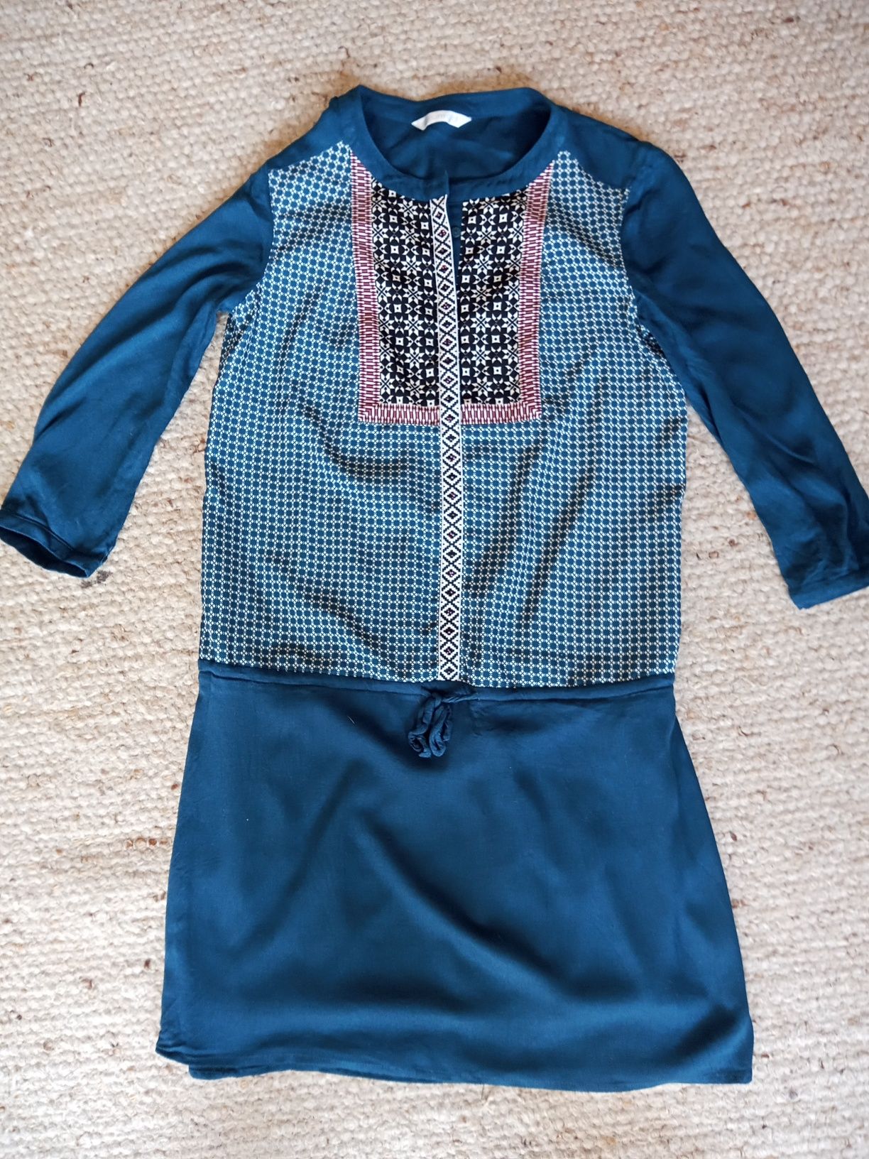 Sukienka letnia boho/kolor morski
