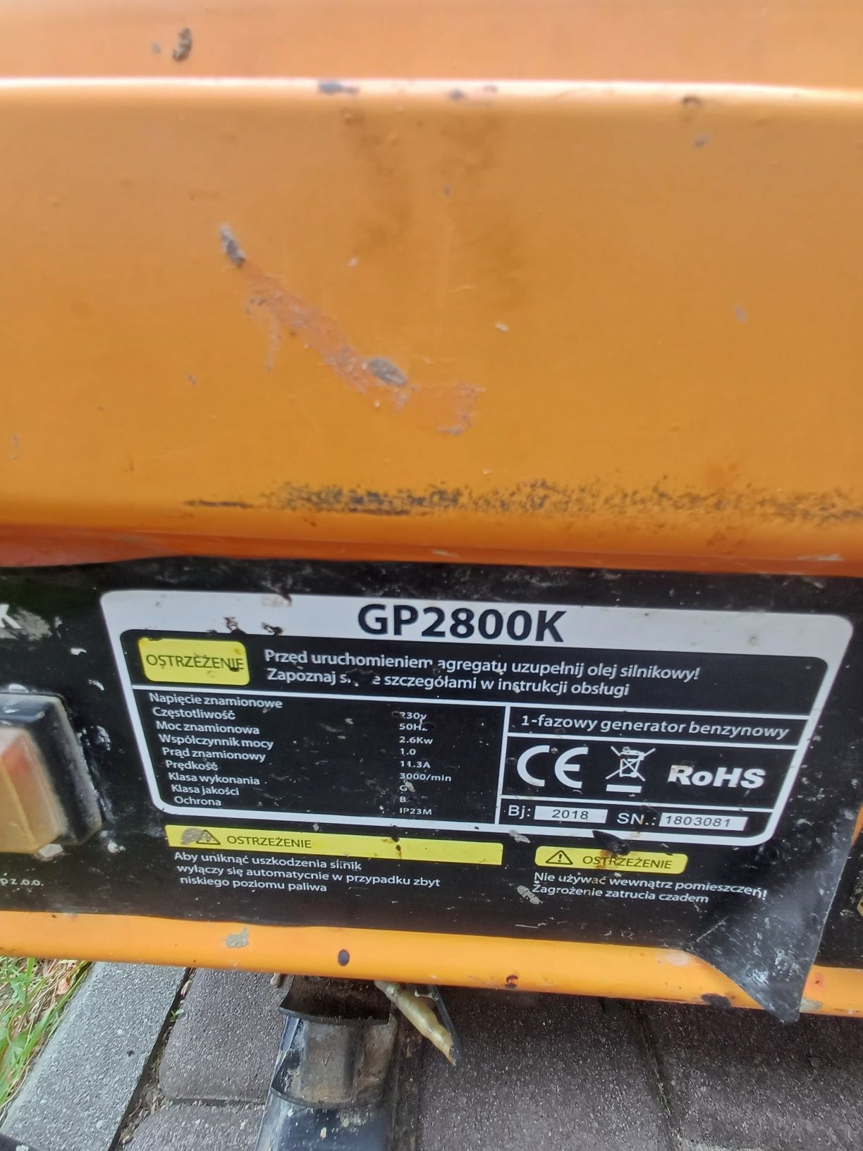 Agregat   GENERATOR GP2800K