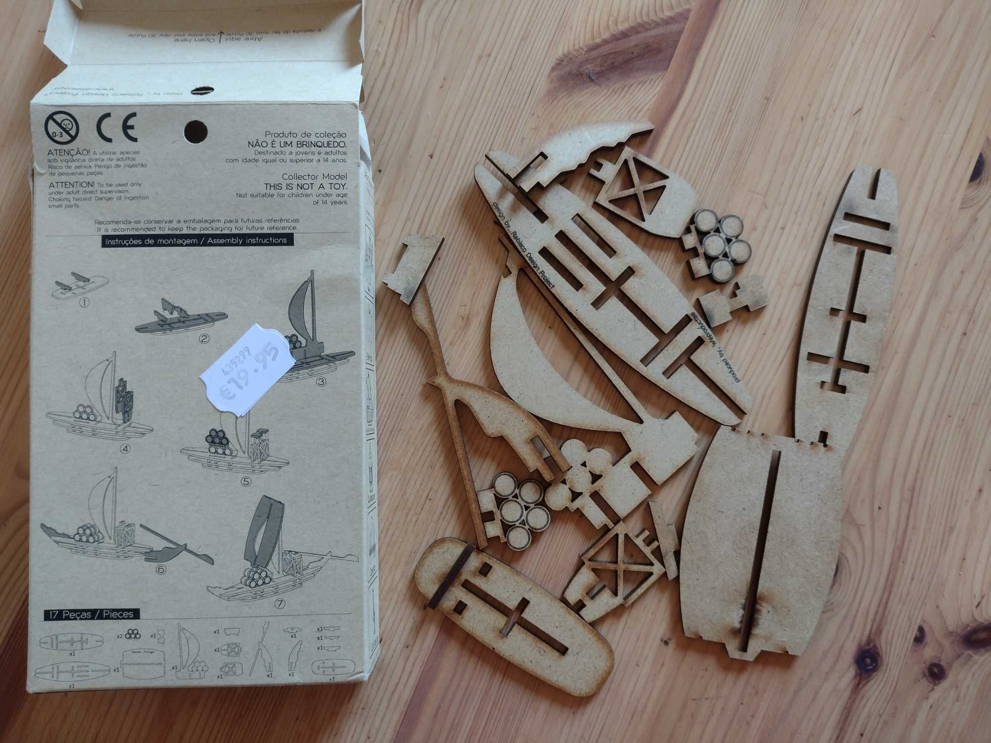 Puzzle 3D -  statek Rabelo