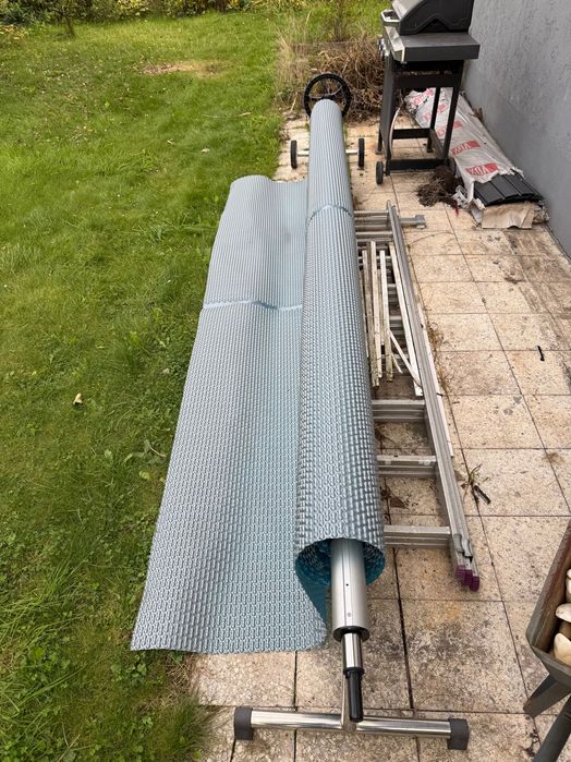 Folia solarna basenowa 3,5x6m wraz ze stojakiem