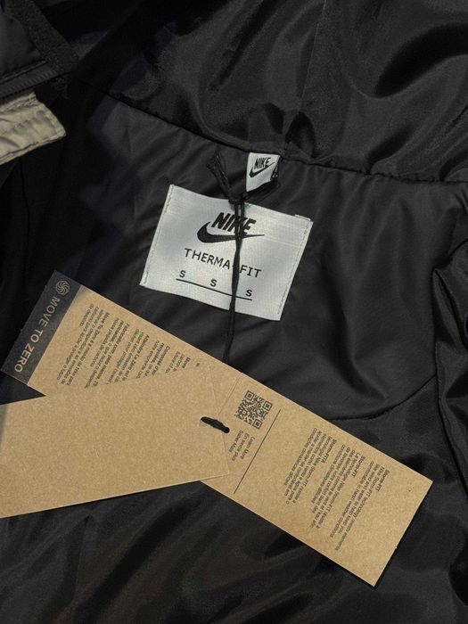 Пуховик Nike Storm-Fit чорно-сірий/S, M, L, XL, XXL/куртка зимова найк