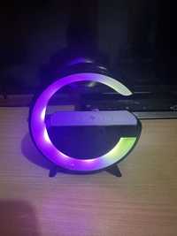 Multifunções RGB Luz Carregador Sem Fio