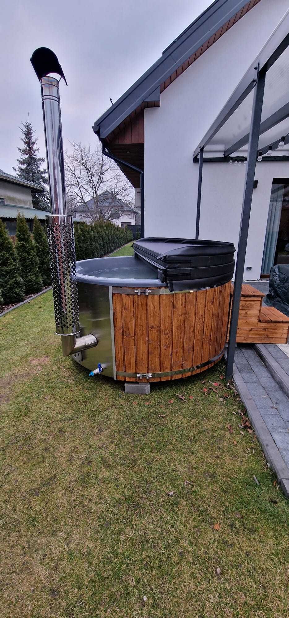 Balia Ogrodowa Jacuzzi SPA Hot Tub  Gorąca Beczka Bania Wellness