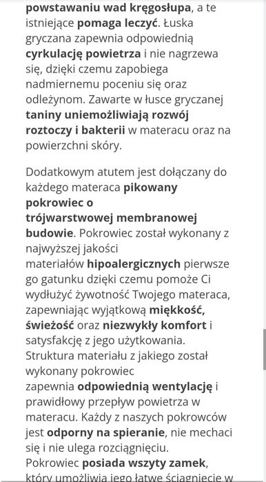 Materac do lozeczka 120x60 Stan bdb