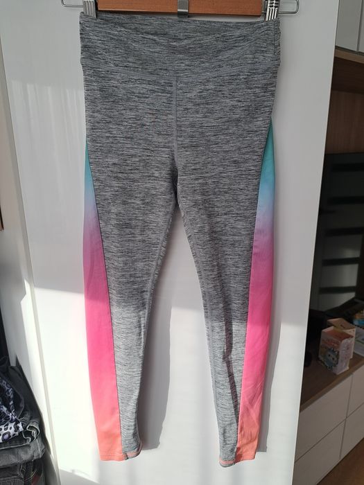 H&m legginsy sportowe 134 140 szare