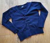 NEXT school 116 cm granatowy sweter kardigan szkolny