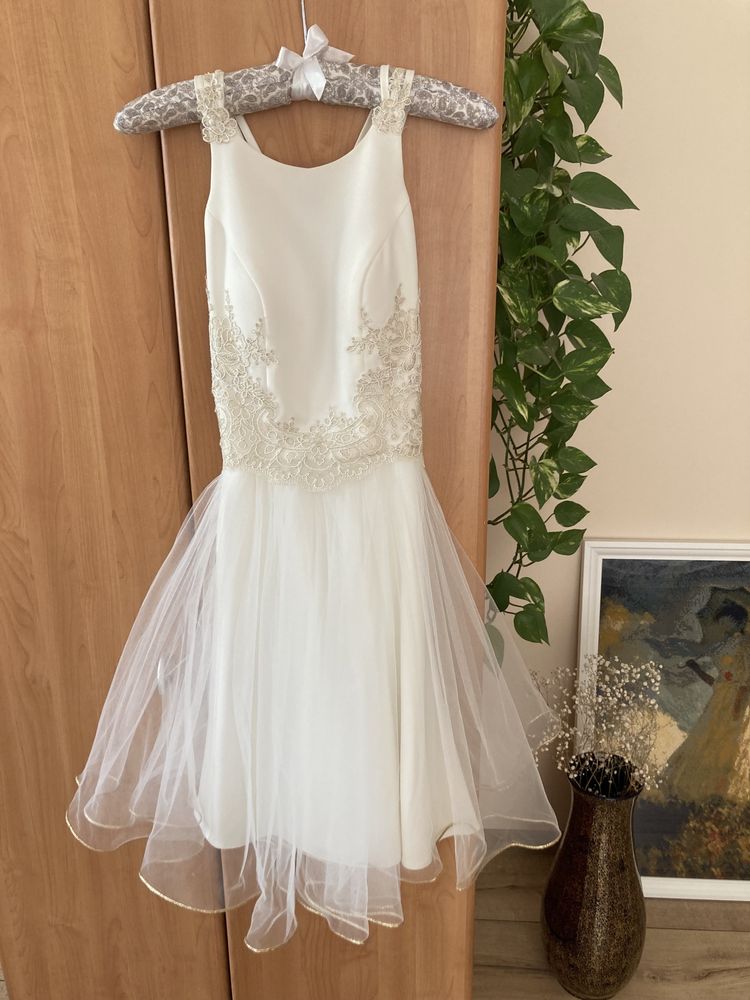 Biała sukienka, ślubna, balowa, 34 - Why Not?