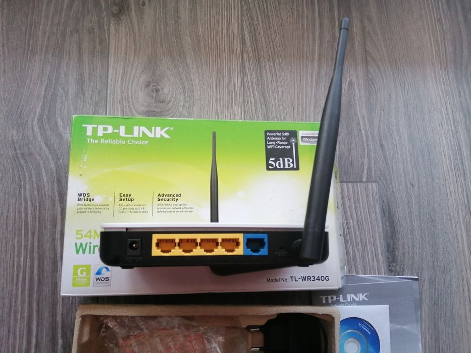 TP-LINK Tl-WR340G router, switch wifi