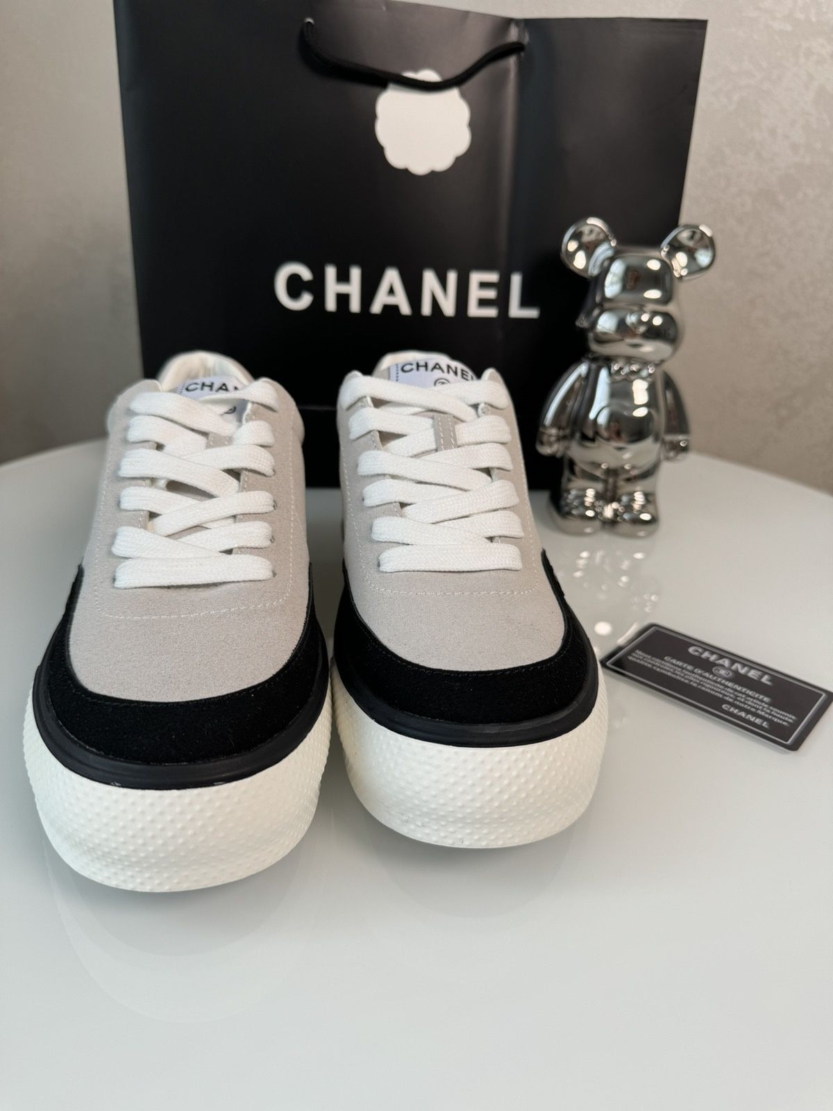 Кеди Chanel.Кеди на платформі