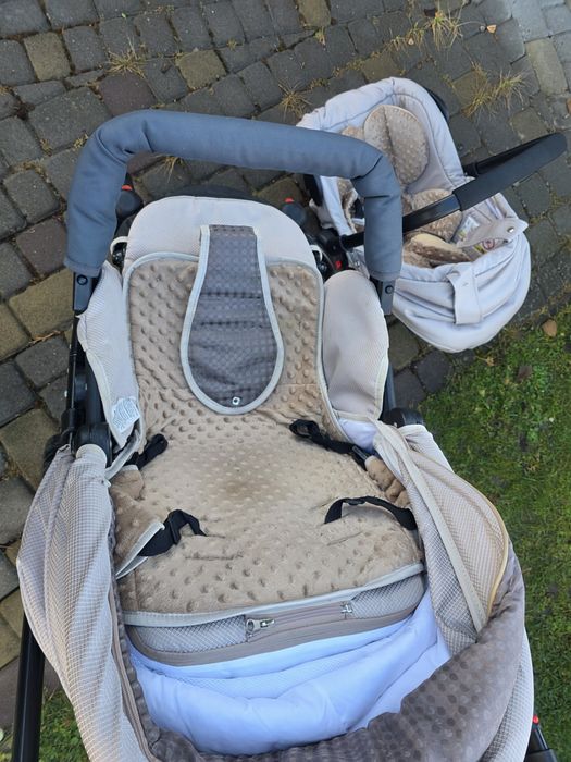 Коляска 3в1 люлька дуже м'яка дитяча для немовлят , візок ,  возик