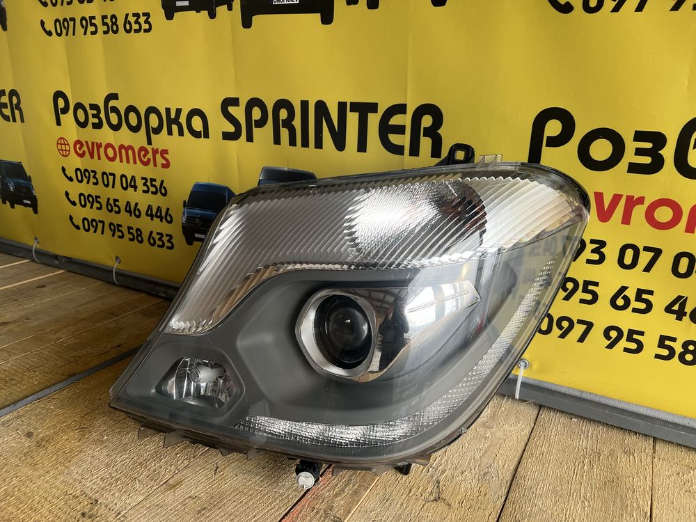 bi led фари hella mercedes sprinter w906 2006-2018 лед фари дельфін