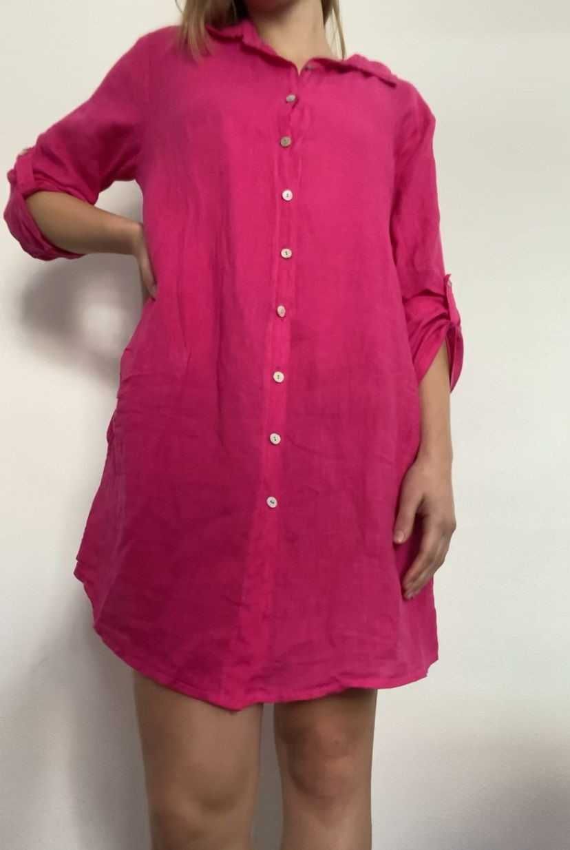 Chemise Ana Midi Rosa