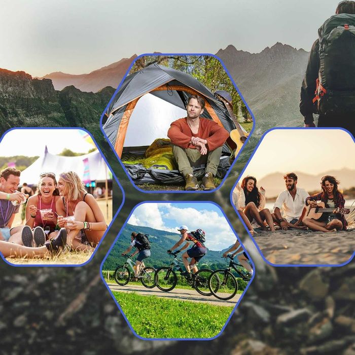 Палатка намет для кемпінгу Lumaland 210х190х110см 2-3 чол