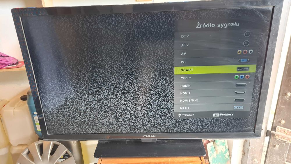 Telewizor Funai 46 cali. Podświetlenie led. Sprawny. Nowy pilot.