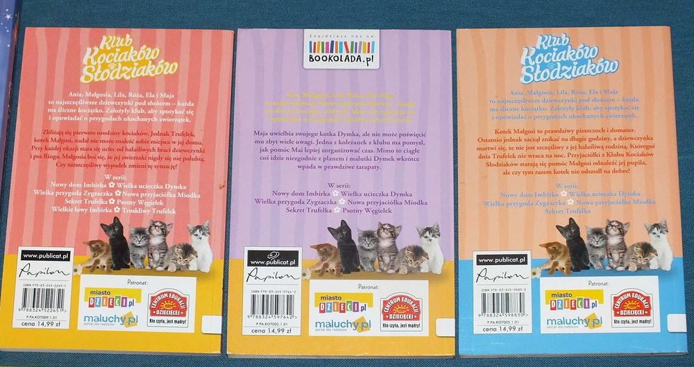 Magiczny kotek Sue Bentley Zestaw 8 książek w super stanie
